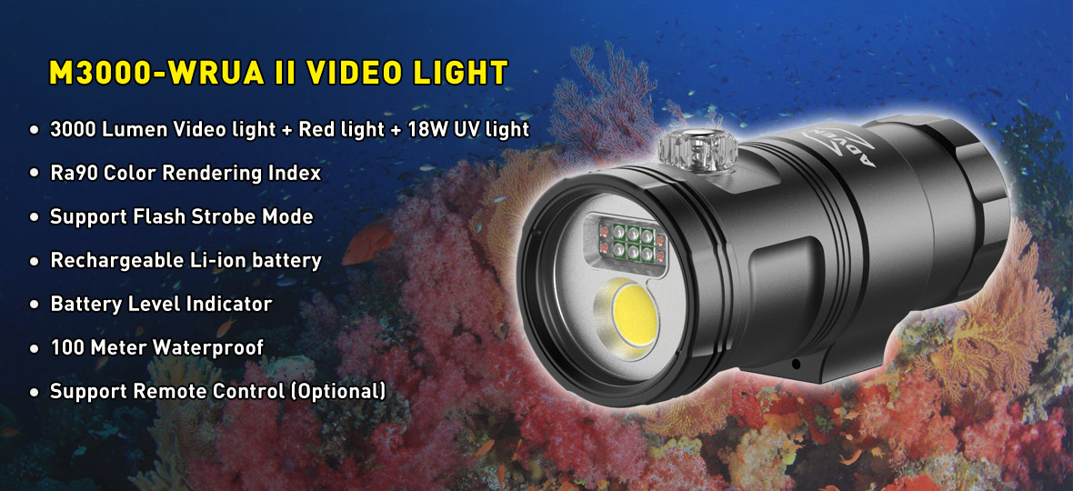 M3000-WRUA II Smart Focus Video Light