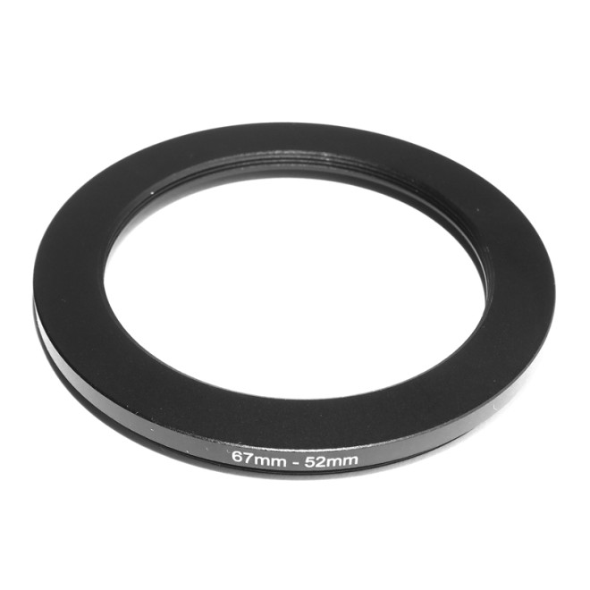 Aluminum 67mm-52mm Step-Down Ring