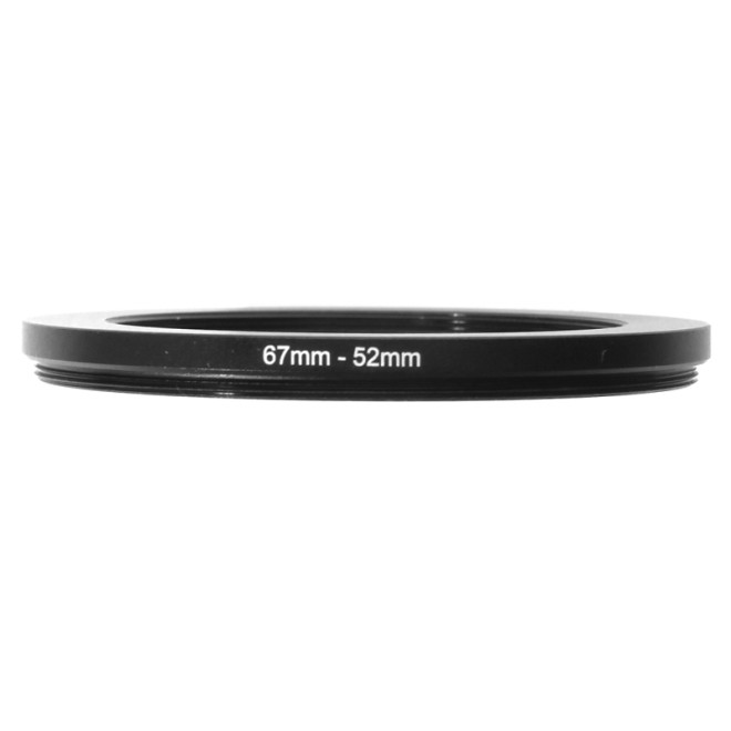 Aluminum 67mm-52mm Step-Down Ring